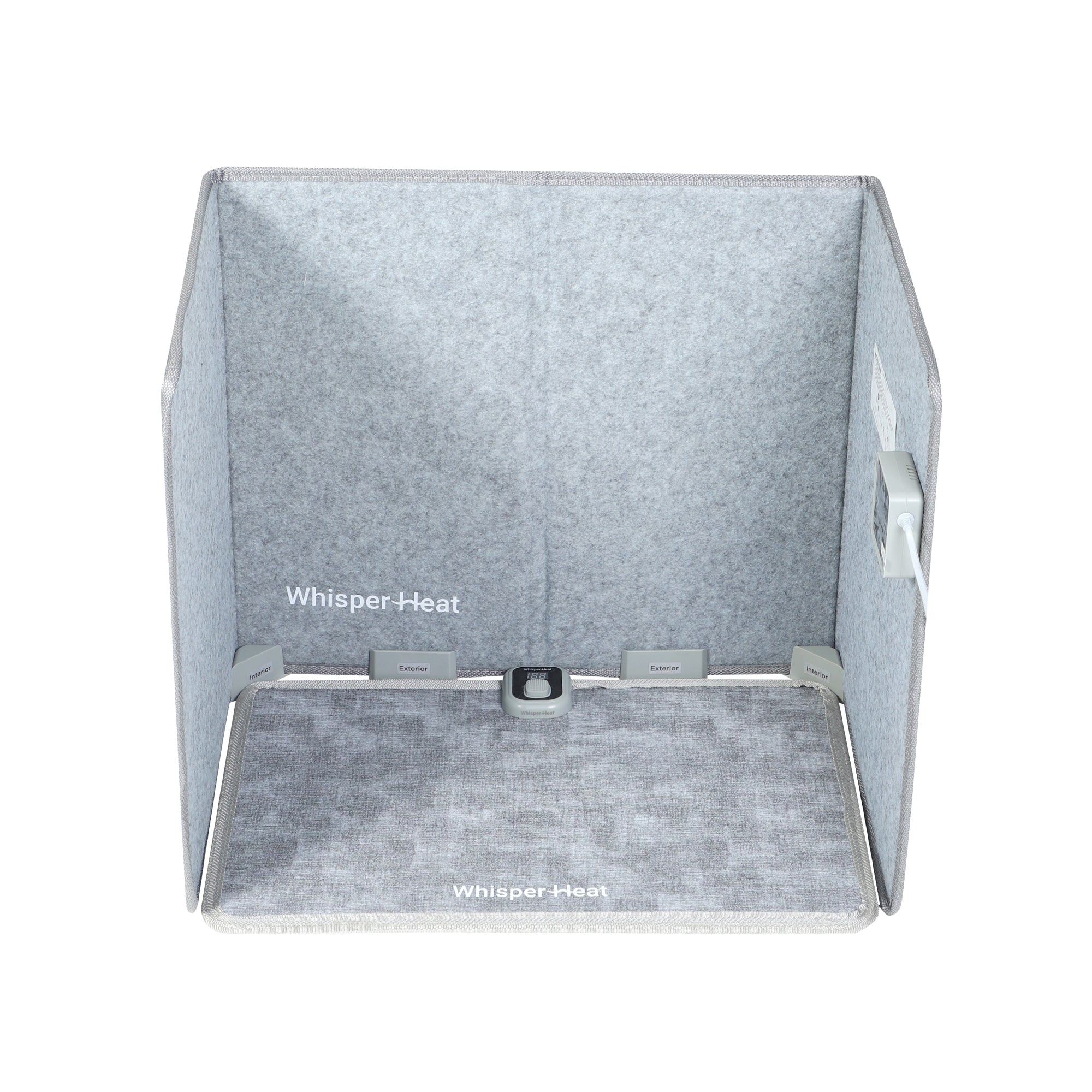 Complete Heat Set – Silent Under Desk & Floor Warmer – Personal Heater for Legs and Feet with Thermostat