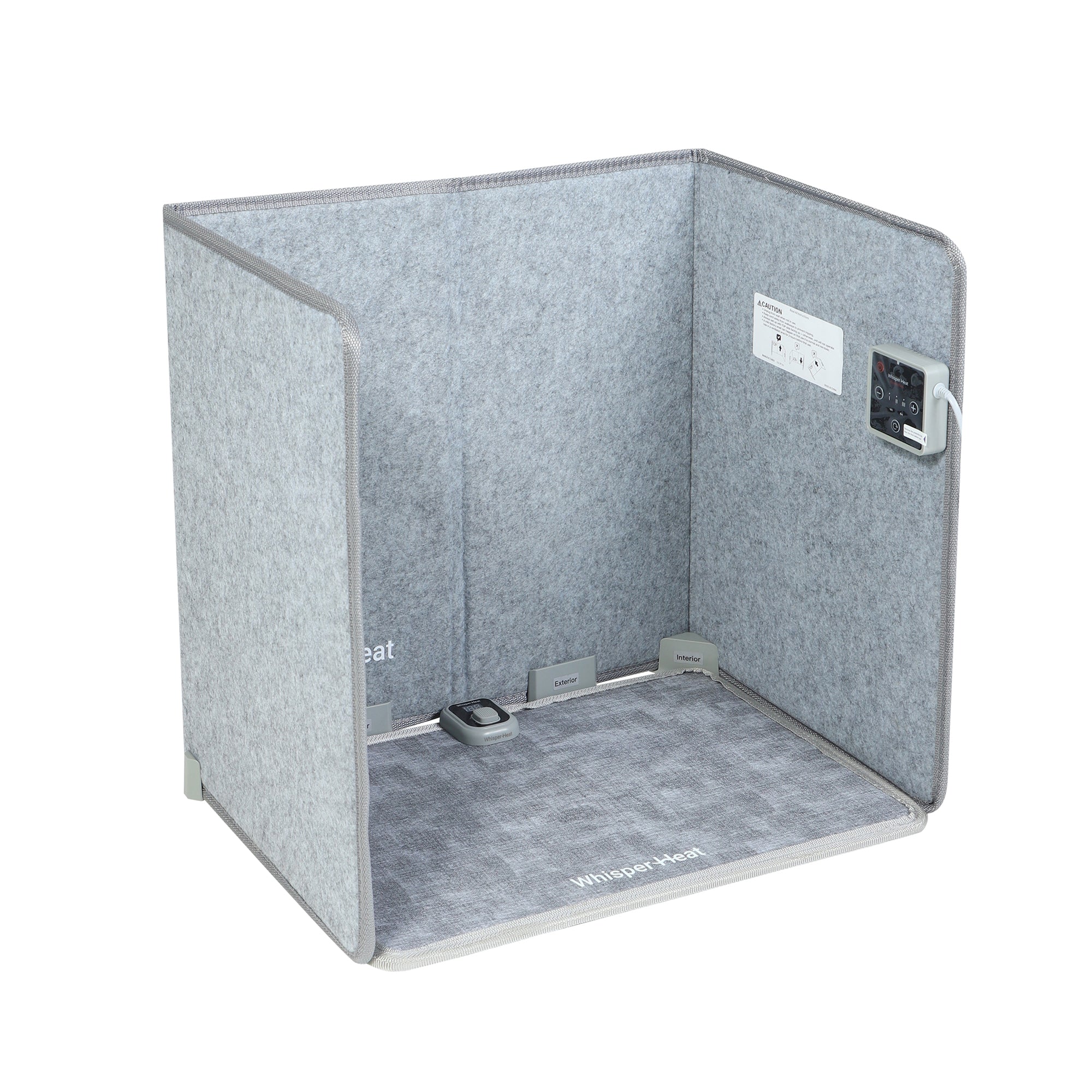 Complete Heat Set – Silent Under Desk & Floor Warmer – Personal Heater for Legs and Feet with Thermostat