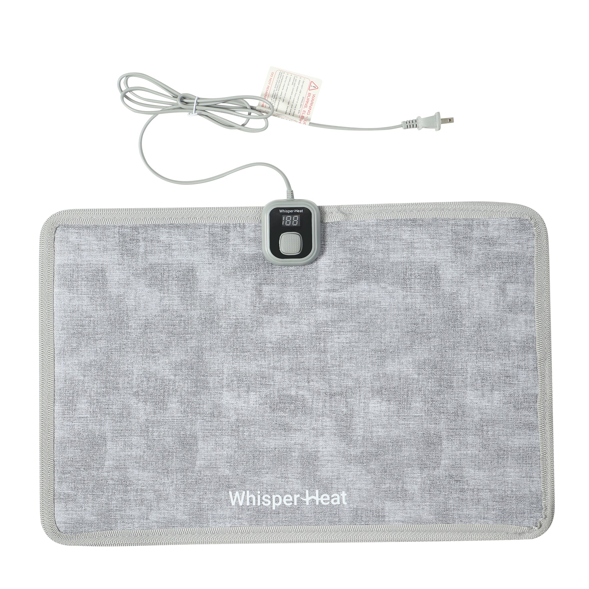 Whisper Heat - Electric Heated Floor Mat - Silent Warmth for Home & Office