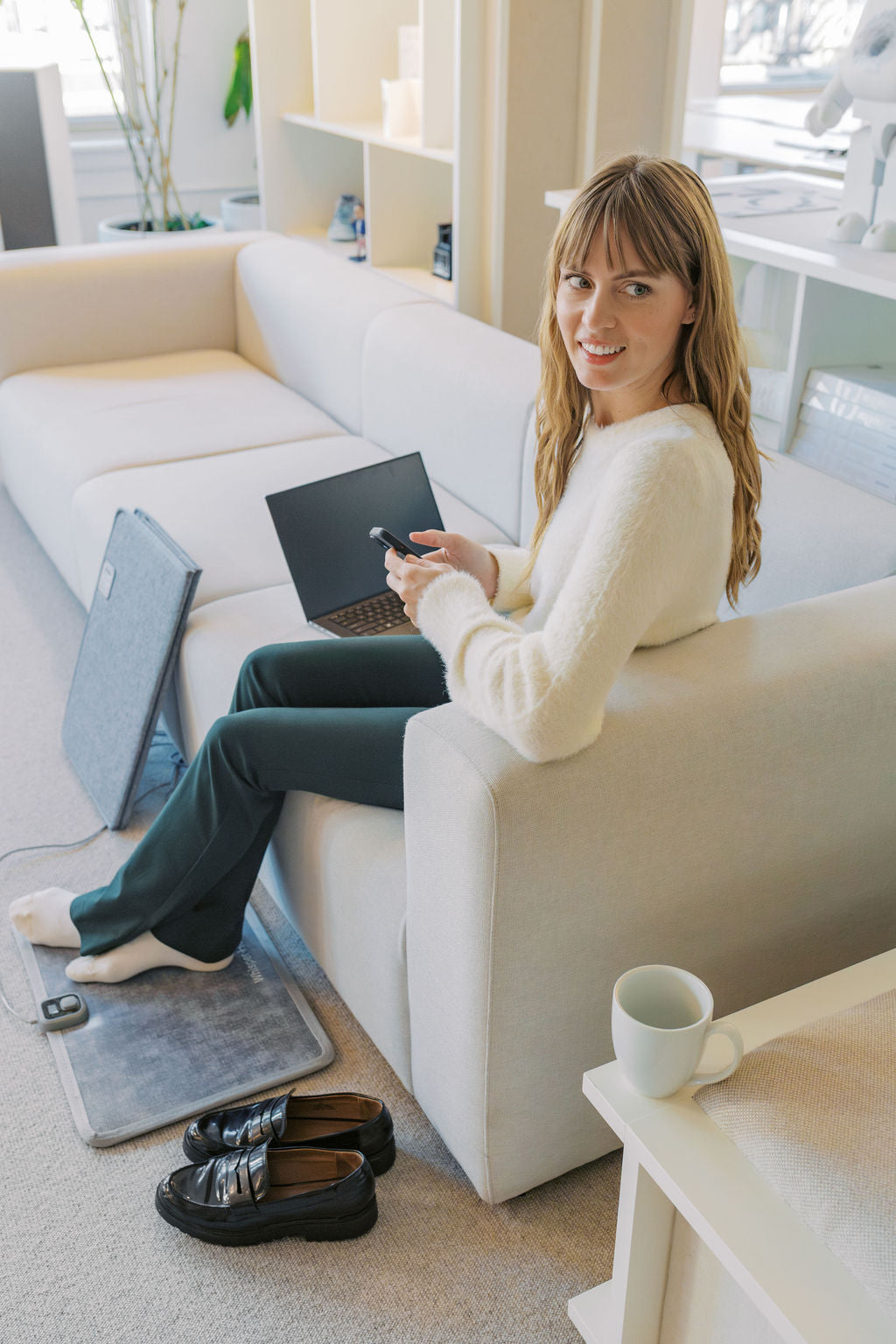 Whisper Heat - Electric Heated Floor Mat - Silent Warmth for Home & Office