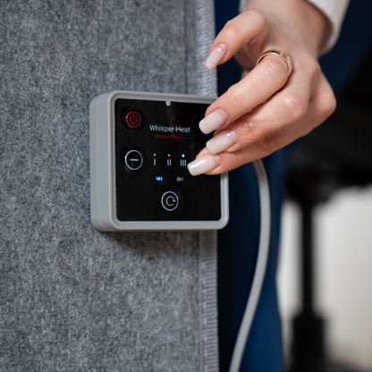 Whisper Heat - Under Desk Heater + Heated Floor Mat Bundle - Complete Personal Warmth Set