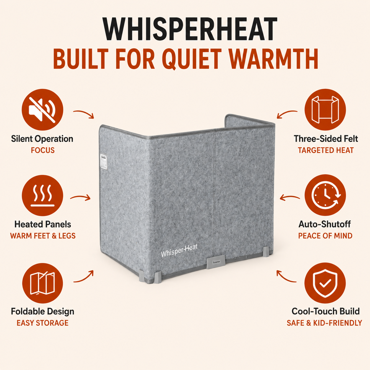 Whisper Heat - Foldable Space Heater
